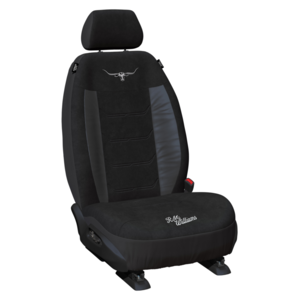 R.M.Williams Car Seat Covers Front Size 30 Black Velour Suede