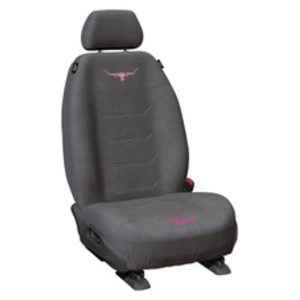 R.M.Williams Car Seat Covers Jillaroo Front Size30 Grey Velour Suede