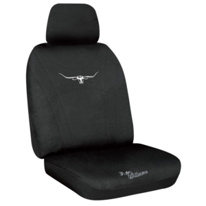 R.M.Williams Car Seat Covers Front Size 30 Black Neoprene