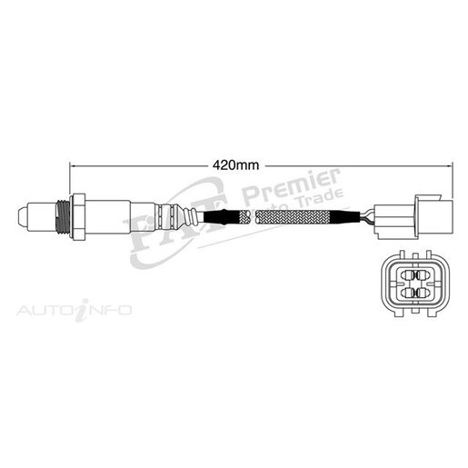 PAT Premium Oxygen/Lambda Sensor Post Catalytic Converter - EGO-591