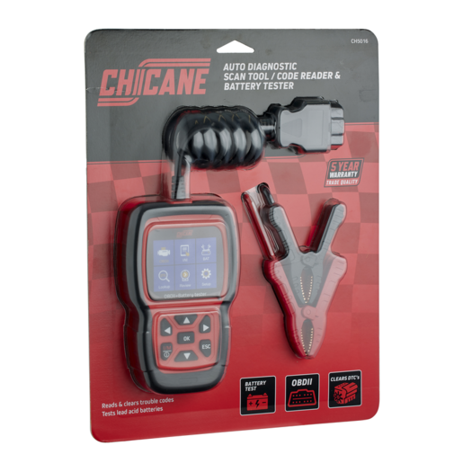 Chicane Auto Diagnostic Scan Tool + Battery Tester OBDII - CH5016
