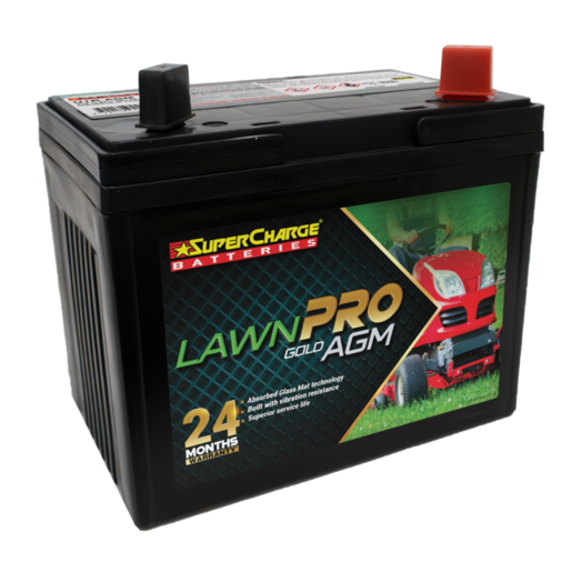 SuperCharge Lawn Pro Gold AGM 12V 350CCA 21Ah Battery