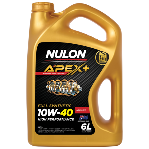 Nulon APEX+ 10W-40 High Performance Full Synthetic Engine Oil 6L