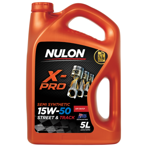 Nulon X-PRO 15W-50 Street and Track Semi Synthetic Engine Oil 5L