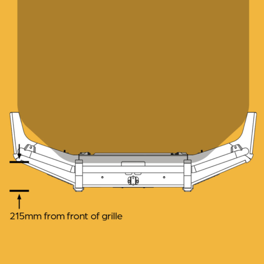 OXLEY Bull Bar Kit to Suit Toyota LC70 Single-Cab