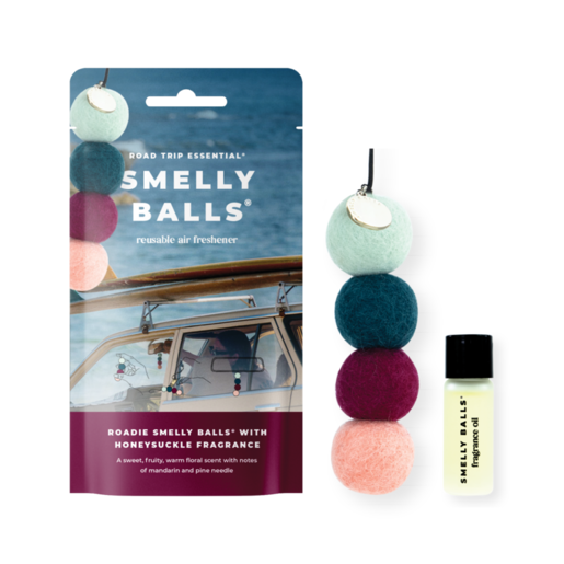 Smelly Balls Roadie Honeysuckle Set Car Air Freshener 5ml