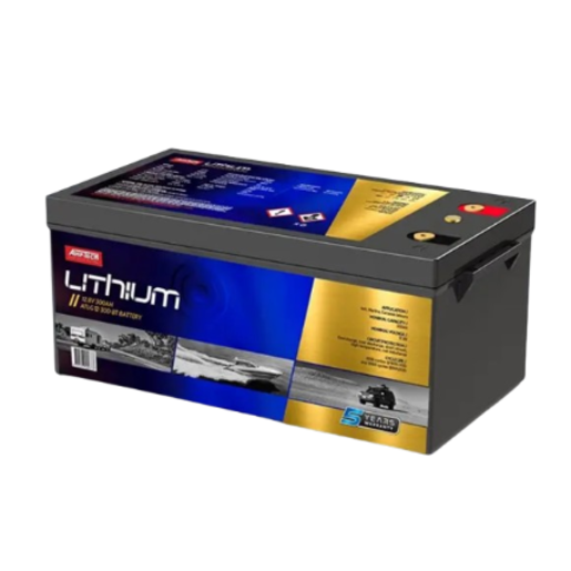 217852 AmpTech Lithium Caravan Marine 12.8V 300Ah 4x4 Battery | Amptech ...