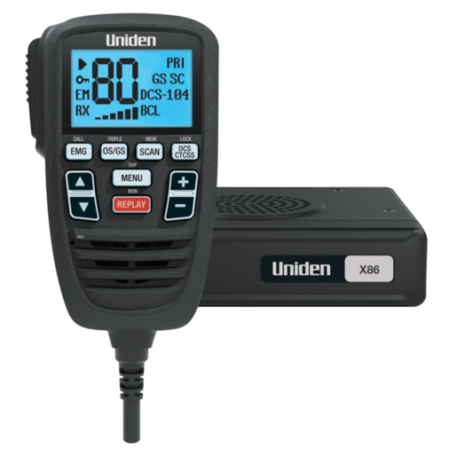 Uniden UHF CB Mobile Mini Compact with Remote Speaker Mic