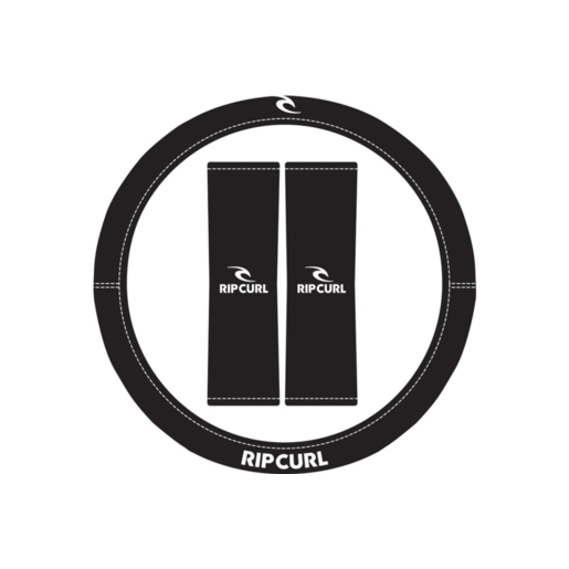 Rip Curl Logo 15" Steering Wheel Cover And Seat Belt Comforts