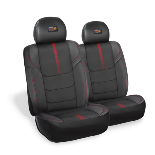 Redbull Racing Leather look Seat Cover Front Pair