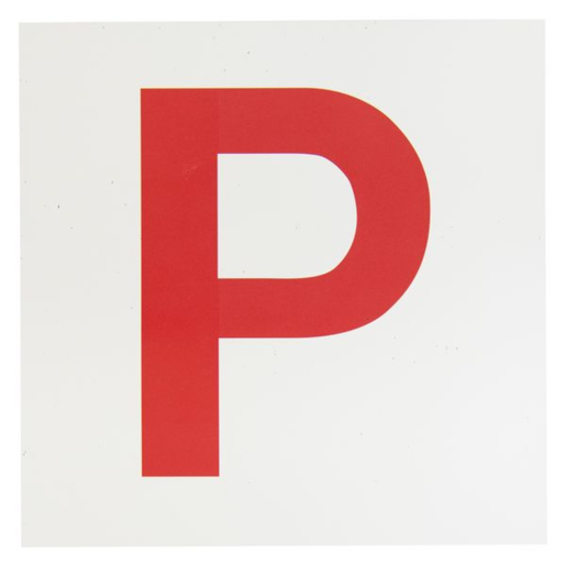 Streetwize P Plates All Except VIC WA White/Red Magnetic MP2 - MNPP
