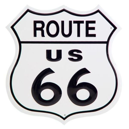 Nostalgia Metal Sign Route 66 Shield - MSI679