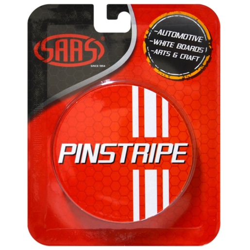 SAAS Pinstripe Reflective Red 25mm x 1mt - 11697