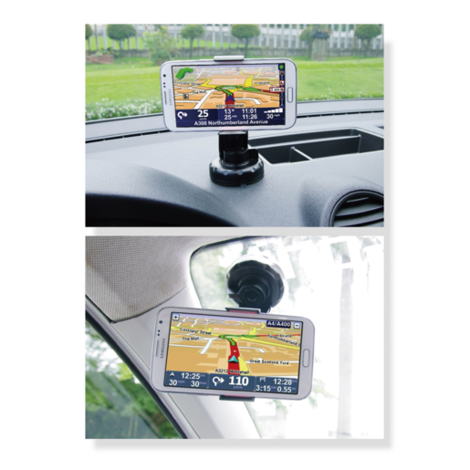 Hypersonic Universal Suction Dashboard Phone Holder