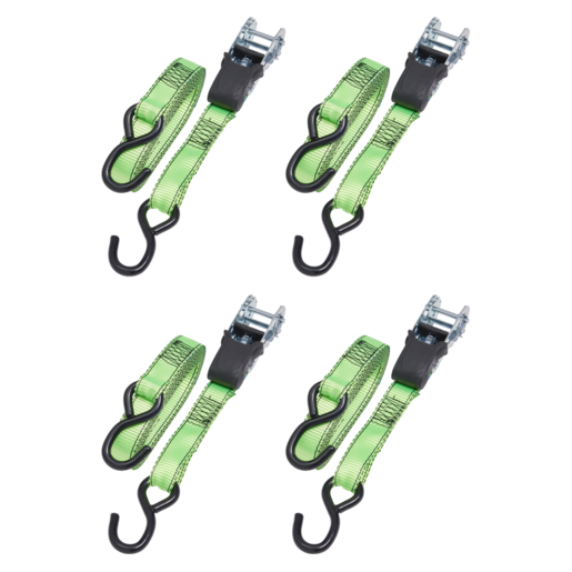 Xplorer Ratchet Tie Down 4pcs 300kg