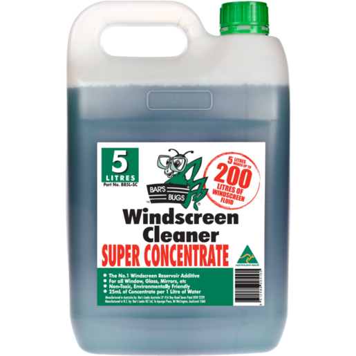 Bar's Bugs Windscreen Cleaner Concentrate 5L - BB5LSC