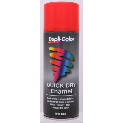 Dupli-Color Quick Dry Enamel Paint Bright Red 250g