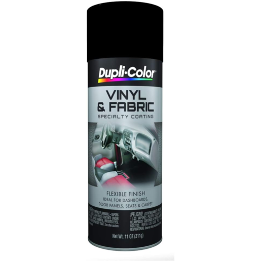 Duplicolor High Performance Vinyl and Fabric Spray Gloss Black 311g - HVP104