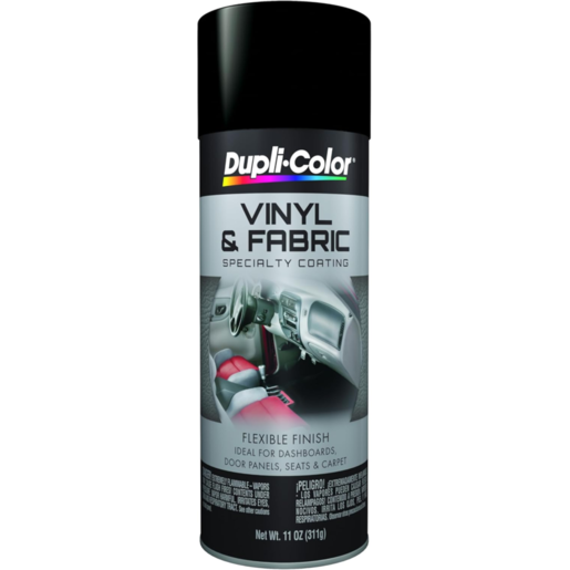 Duplicolor Vinyl and Fabric Coating Spray Paint Flat Black 311g - HVP106
