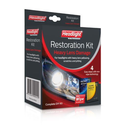 Invision Headlight Restoration Kit for Heavy Lens Damage