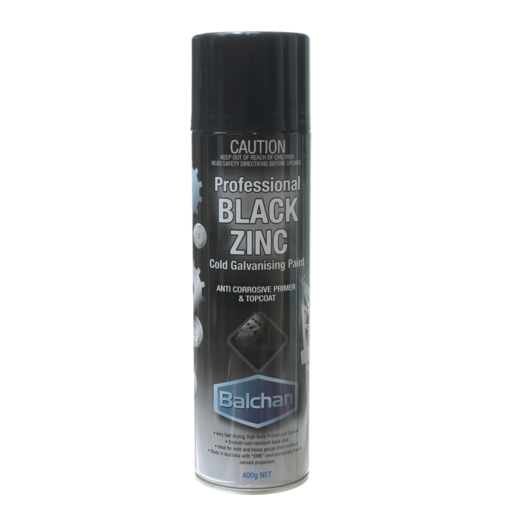 Balchan Black Zinc Cold Galvanising Paint 400G - BA910