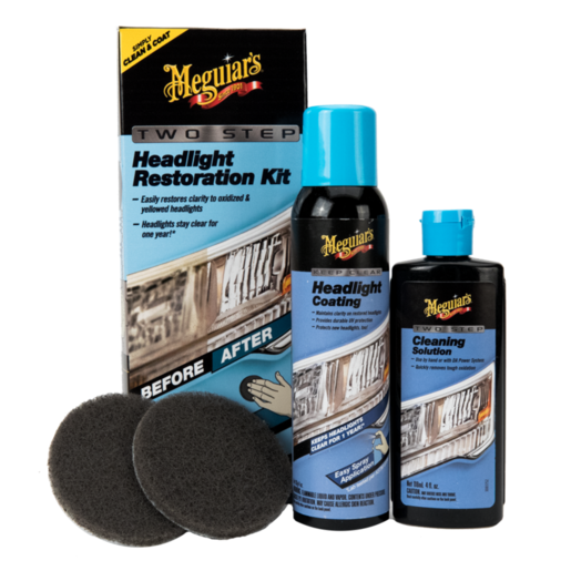 Meguiar's Two Step Headlight Lens Restoration Kit G2000