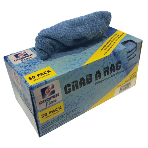 Cooper Kleen Washable Microfibre Rags 310mm x 310mm - GRAB-A-RAG