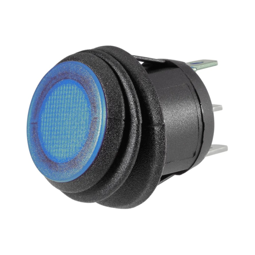 Narva Off/On Rocker Switch with Waterproof Neoprene Boot and Blue LED