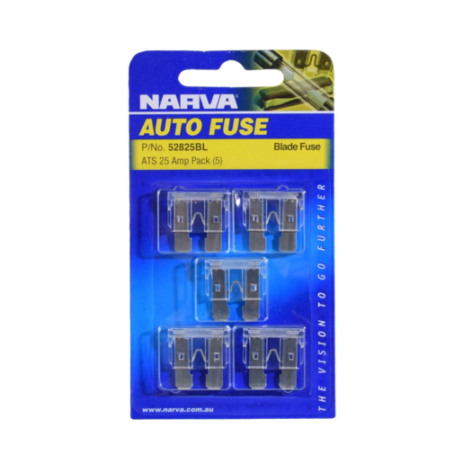Narva Standard ATS Blade Fuse White 25A Blister Pack of 5