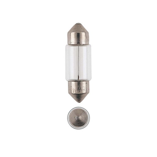 Narva Festoon Globes 12V 10W T-10mm Blister Pack of 2
