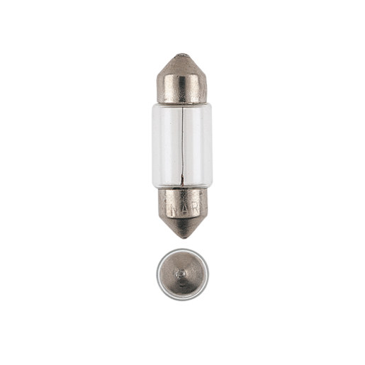 Narva Festoon Globes 12V 10W T-10mm Blister Pack of 2