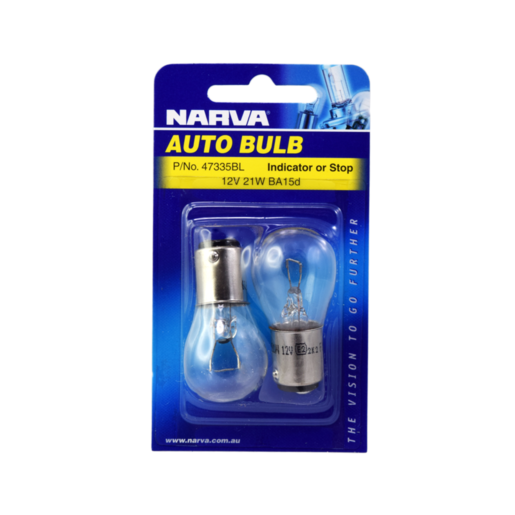 Narva Ubcabdescent Globes 12V 21W BA15D Blister Pack of 2