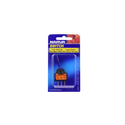 Narva Illuminated Off/On Toggle Switch Blue