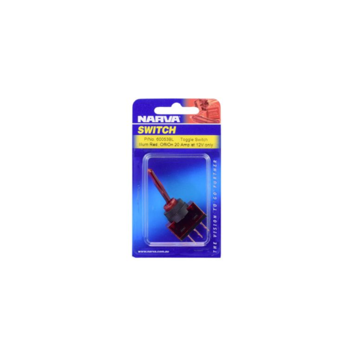 Narva Illuminated Off/On Toggle Switch Red