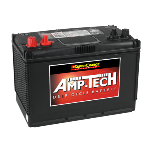 AmpTech Flooded Deep Cycle 12V 170RC 105AH Battery