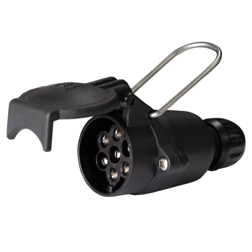 Narva 7-Pin Large Round Plastic Trailer Coupling Socket