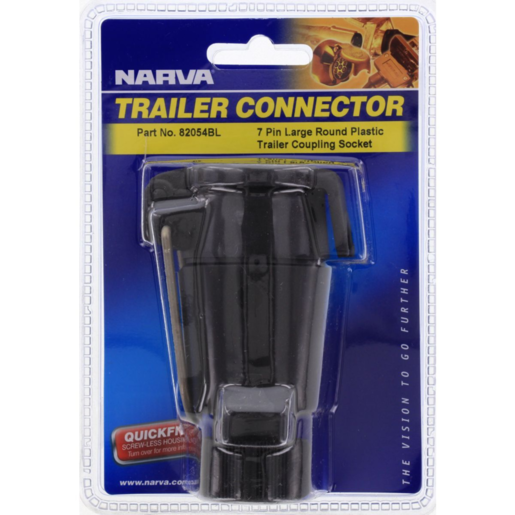 Narva 7-Pin Large Round Plastic Trailer Coupling Socket