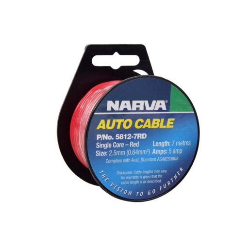Narva 2.5mm Single Core Cable 5A 7m