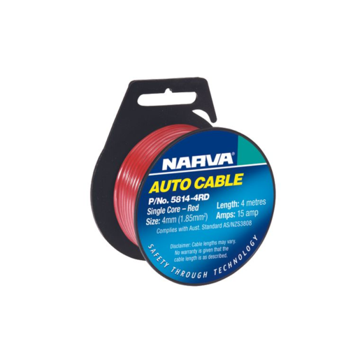 Narva 4mm Single Core Cable 15A 4m
