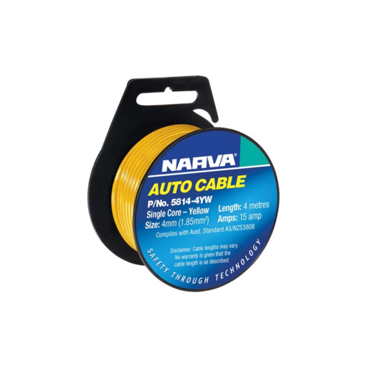 Narva 4mm Single Core Cable 15Amp 4m