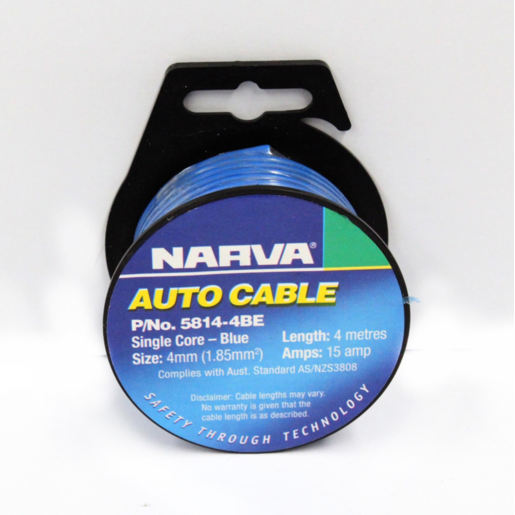 Narva 4mm Single Core Cable 15A 4m