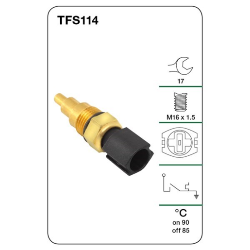 Tridon M16 X 1.5 Thermo Fan Switch - TFS114