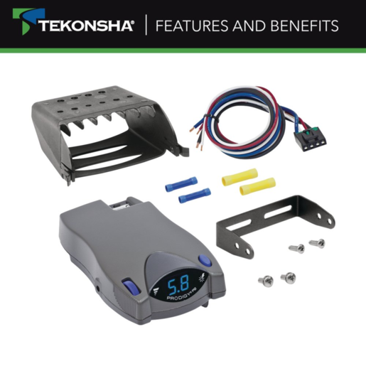 Tekonsha Prodigy P2 Trailer Brake Controller Proportional 1-4 Axles - 90885-AUS