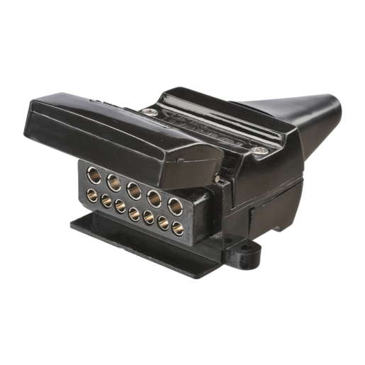 Narva 12-Pin Flat Trailer Socket with Reed Switch