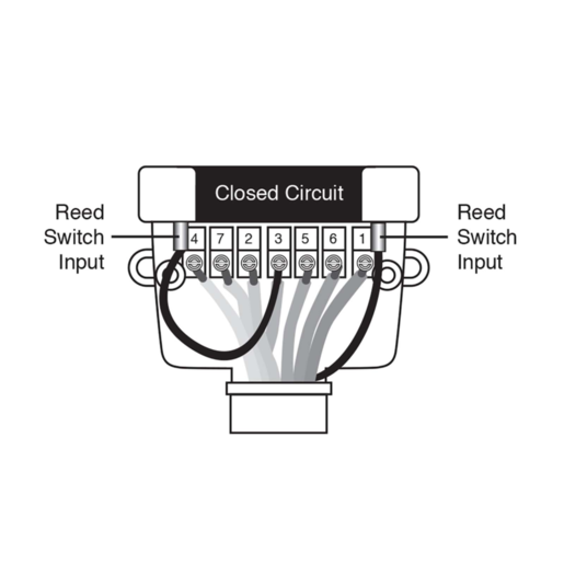 Narva 12-Pin Flat Trailer Socket with Reed Switch