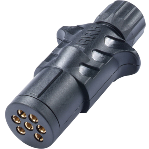 ARK Corp 7 Pin Small Round Magnetic Trailer Plug - PB70