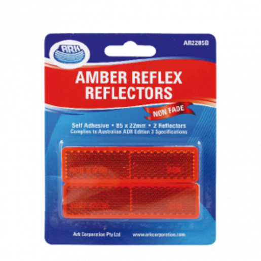 ARK Corp Reflex Reflector Red & Amber 85 x 22mm - AR2285B
