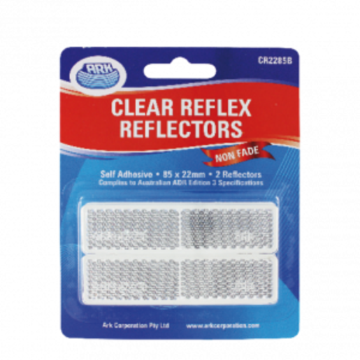 ARK Corp Reflex Reflectors Clear 85 x 22m - CR2285B
