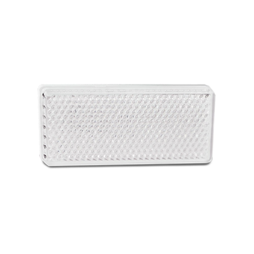 LED Autolamps Reflex Reflectors Rectangle Shape White Pair