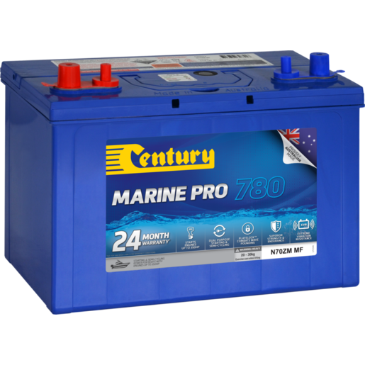 Century Marine Pro 780 N70ZM MF 12V 780CCA 100Ah Marine Battery